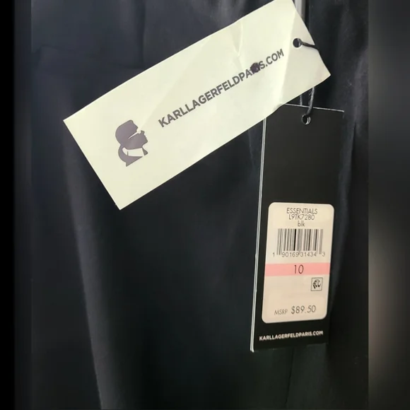 KARL LAGERFELD PARIS BLACK ESSENTIALS SLACKS BRAND NEW - Picture 5 of 7